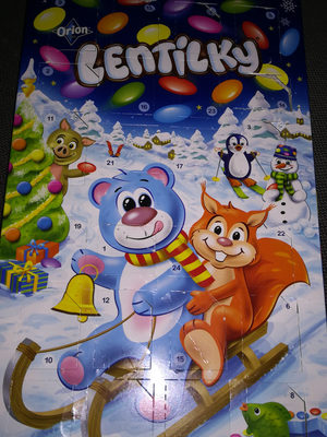 lentilky adventní kalendář