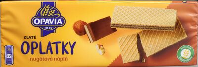 Zlaté oplátky nugátová náplň