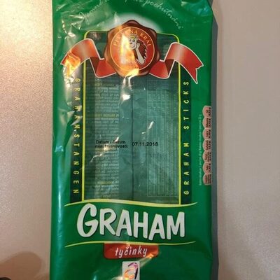 Graham tyčinky front packaging