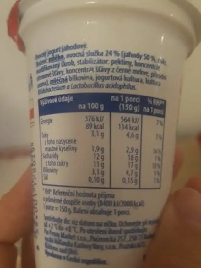 Boni ingredients label