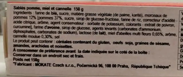 Alpino ingredients label