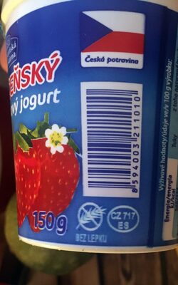 Choceňský smetanový jogurt jahodový