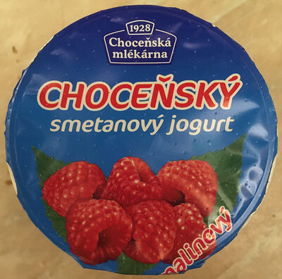 Choceňský smetanový jogurt malinový