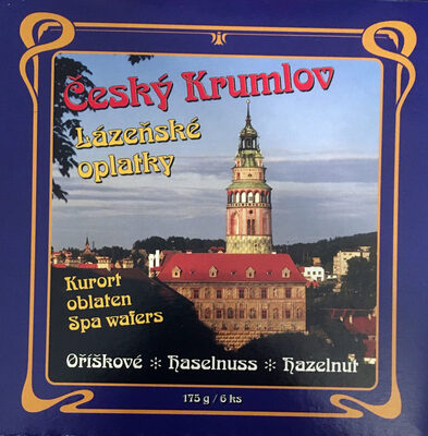 Lázeňské oplatky Český Krumlov oříškové