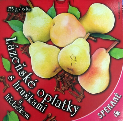 Lázeňské oplatky s hruškami a hřebíčkem