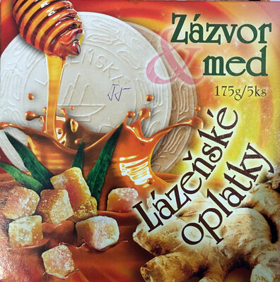 Lázeňské oplatky zázvor a med