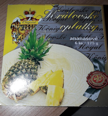 Královské oplatky - ananasové