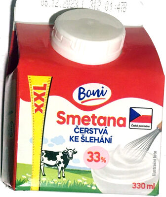 Smetana čerstvá ke šlehání 33% XXL