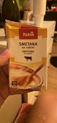 Smetana na vaření front packaging