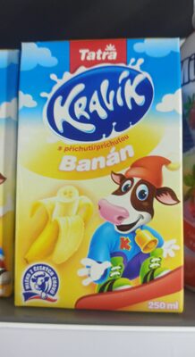 Tatra mléko kravík banán front packaging