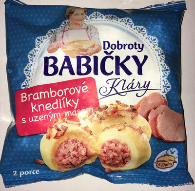 Bramborové knedlíky s uzeným masem