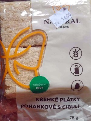 Pohankové křehké plátky s cibulí