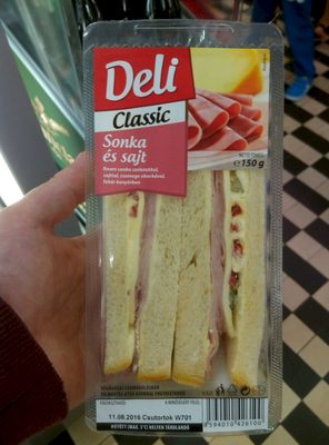 Sonka és sajt front packaging