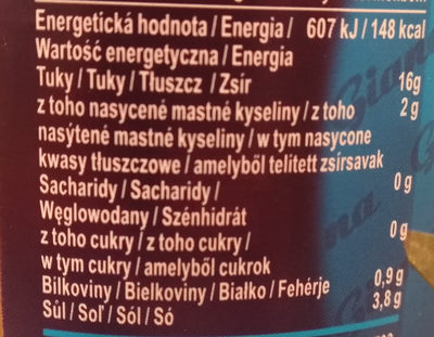 Zöld olivabogyó nutrition facts table