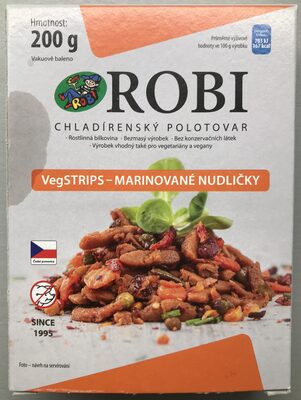 Marinované robi nudličky front packaging