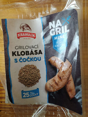 grilovací klobásy s čočkou