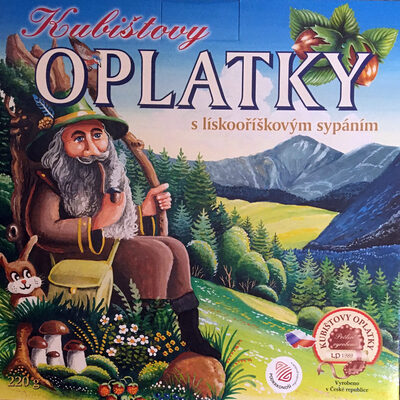 Oplatky s lískooříškovým sypáním