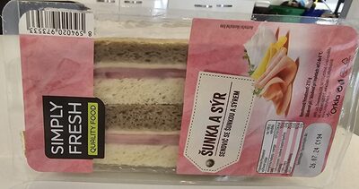 Sendvič šunka a syr