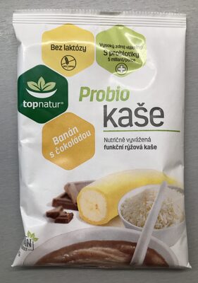Probio kaše banán s čokoládou front packaging