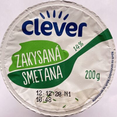 Zakysaná smetana 14% front packaging