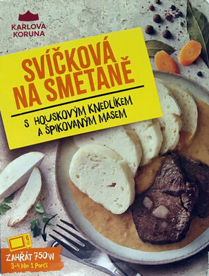 Svíčková na smetaně front packaging