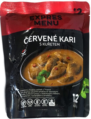 Červené kari s kuřetem