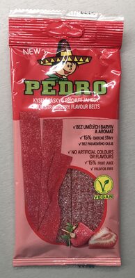 Kyselé pásky s příchutí jahody