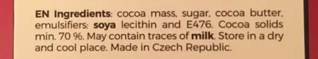 Steiner & Kovarik ingredients label