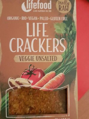 Life Crackers veggie unsalted