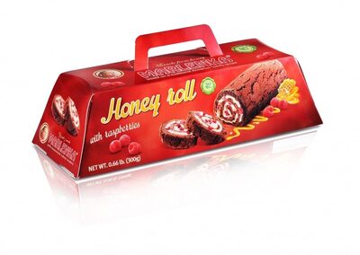 Roláda s kakaem a malinami