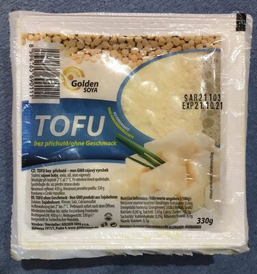 Tofu bez příchutě front packaging