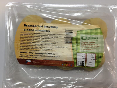 Bramborové knedlíky plněné uzeninou