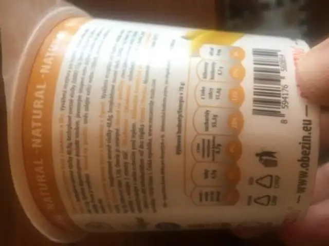Edrave ranajky ingredients label