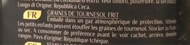 Monarque ingredients label