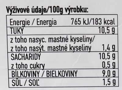 Hummus s chimichurri a vegan kuličkami nutrition facts table