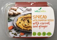 Pomazánka s dýňovými semínky, mrkví a zázvorem