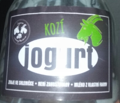 kozí jogurt front packaging