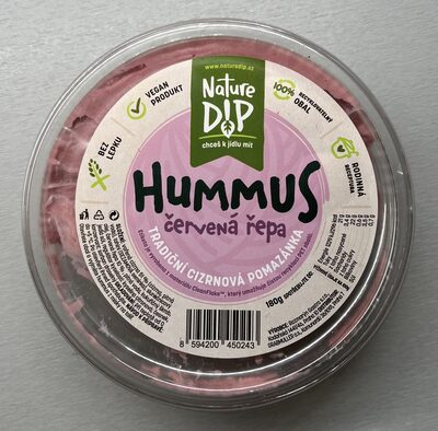 Hummus s červenou řepou