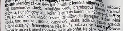Klobásy Kozácky ingredients label