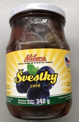 Švestkový kompot front packaging