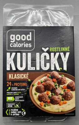 Rostlinné kuličky front packaging