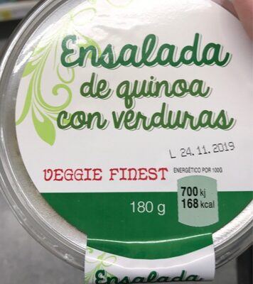 Ensalada Quinoa con verduras front packaging