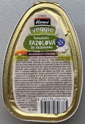 Pomazánka Veggie fazolová se zeleninou