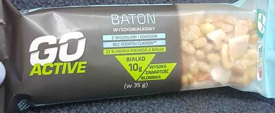 Baton wysokobiałkowy z migdałami i kokosem