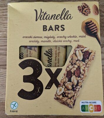 Vitanella Bars front packaging