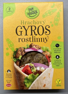 Hrachový gyros front packaging