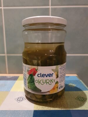 okurky v sladkokyselém nálevu front packaging
