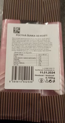 Poctivá šunka od kosti 92%