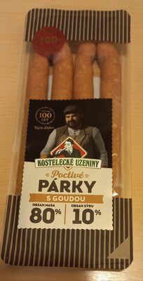 poctivé párky s goudou