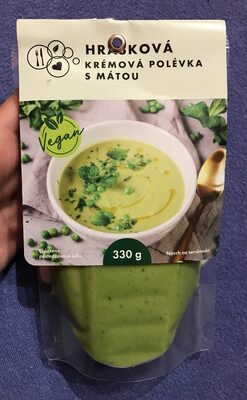 Hrášková krémová polévka s mátou